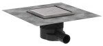 HANSGROHE - RainDrain Brilliance Podlahová vpust, 15x15 cm, kartáčovaná nerezová ocel 56251800