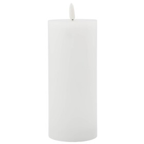 House Doctor Vosková LED svíčka White 17,5 cm, bílá barva, vosk