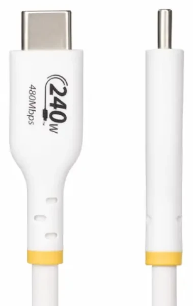 StarTech USB-C 240W PD bílá / Nabíjecí kabel / USB-C - USB-C / 4 m (USB2EPR4MW)