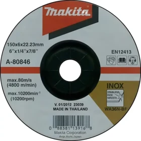 Makita Brusný kotouč na nerezovou ocel / Brusný kotouč / 150x22,2 mm / tloušťka 6 mm (A-80846)