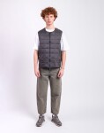 Taion Crew Neck Zip Down Vest D.CHARCOAL S