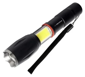 Esperanza Dione černá / LED svítilna / 2500 lm / Zoom / 4 režimy svícení / voděodolná (EOT070)