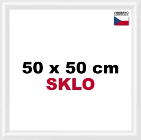 BFHM Plastový rám na puzzle 50x50 cm bílá