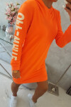 Off White šaty neon orange UNI