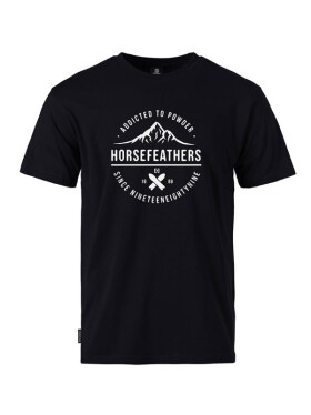 Horsefeathers ATP EMBLEM black pánské tričko krátkým rukávem