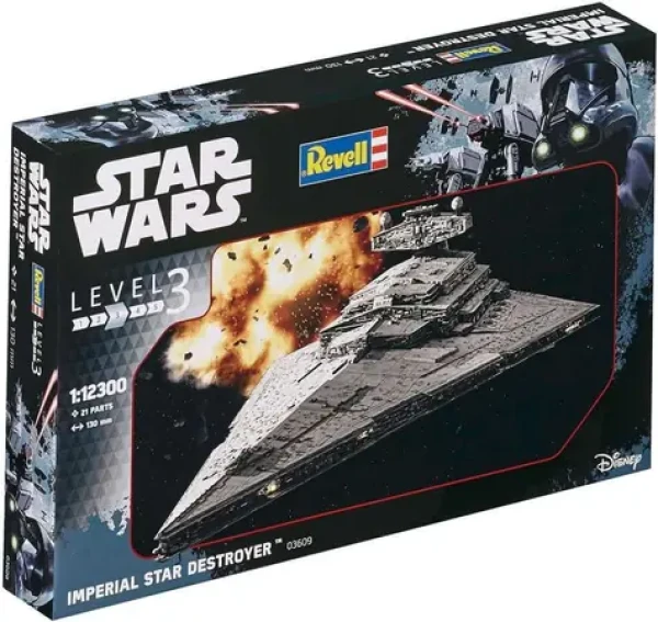 Revell Plastic ModelKit SW 03609 Imperial Star Destroyer 1:12300 (3609-R)