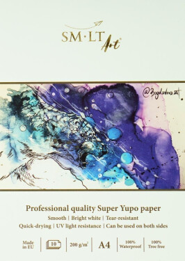 SMLT Art Blok SUPER YUPO A4 - 10 listů