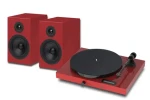 Pro-Ject JukeBox E1 HiFi Set Red / Kompletní stereofonní audio systém s gramofonem (9pjukee1hsr)