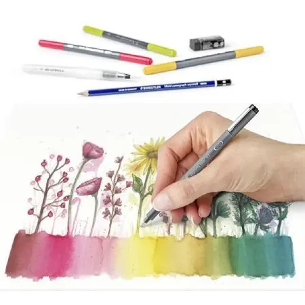 Staedtler Design Journey Aquarell Blumen / Kreslicí sada / 12 dílů (61 3001-1)