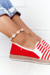 Women's Espadrilles Big Star HH276003 Red-White 37