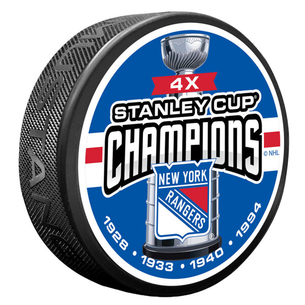 Mustang Puk New York Rangers NHL 4 TIME CHAMPS