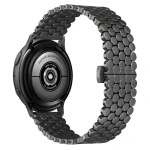 Beline Metal Honeycomb 22 mm černá / Řemínek pro chytré hodinky / kovový / voštinový vzor