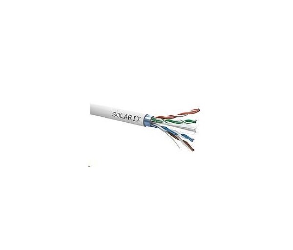 Instalační kabel Solarix FTP, Cat6, drát, PVC, cívka 500m SXKD-6-FTP-PVC EDF_10101501
