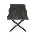 Jídelní stůl 160x90cm, mdf, šedý dub, HT-F4316 GREY