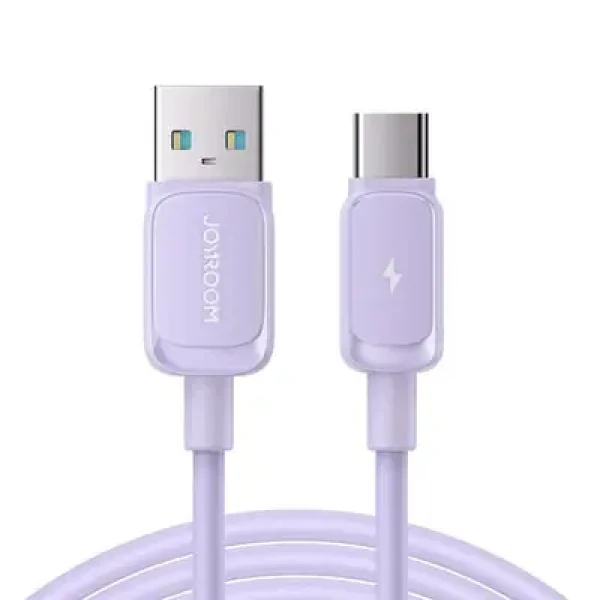 Rozbaleno - Joyroom S-AC027A14 Nabíjecí kabel USB-A (M) - USB-C (M) 3A 1.2m fialová / rozbaleno (S-AC027A14 1.2m-Purp.rozbaleno)