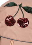 Konges Sløjd Školní batoh Cherry s pláštěnkou a vakem 12 l, růžová barva, textil