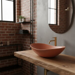 REA - Umyvadlo na desku ROYAL Cinnamon Matt REA-U3530
