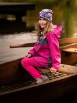 Dětské softshellové kalhoty s fleecem Unuo Sporty fuchsiová