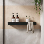 REA - Police do koupelny SF04 60cm black matt REA-06004