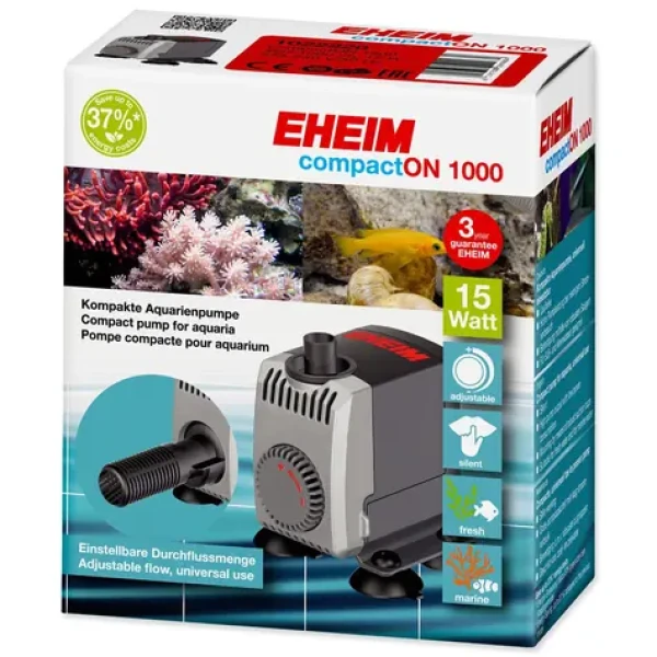EHEIM CompactON 1000 / Akvarijní čerpadlo / 1000 l/h / výtlak 1,4 m / výkon 15 W / regulovatelný průtok (E11-1022220)