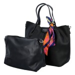 Praktická dámská koženková kabelka Claude černá