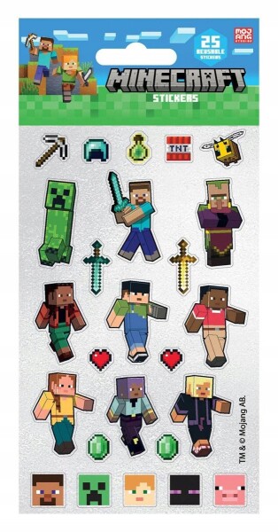 Minecraft samolepky třpytivé - Pyramid