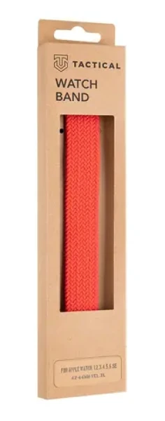 Tactical 788 Pletený Převlékací Řemínek pro Watch 42 44mm vel. XL červená (8596311138614)