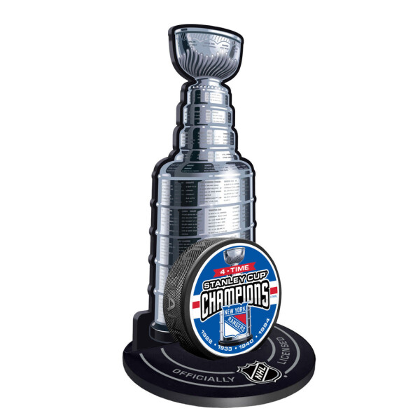 Mustang Puk New York Rangers NHL Stanley Cup Champions Puck Stand