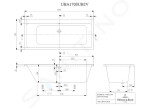 VILLEROY & BOCH - Subway Vana Duo, 1700x750 mm, alpská bílá UBA170SUB2V-01