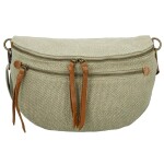 Trendy dámská textilní ledvinka Lena, světle zelená