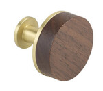 Tulip Nábytková knopka dřevěná Mewo Ořech (497965)