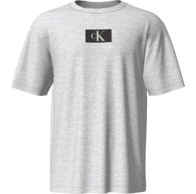 Pánské tričko Organic Cotton Lounge T-Shirt CK96 000NM2399EP7A šedá - Calvin Klein M