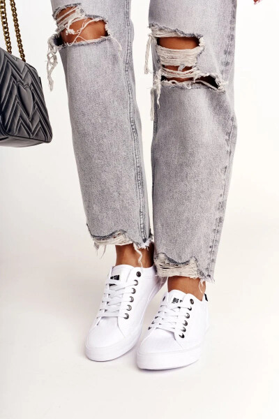 Dámské módní tenisky Big Star - bílé Velikost: 36