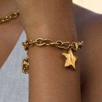 ELENYS Nova – pozlacený náramek 18K žluté zlato Délka náramku: 20,5 cm