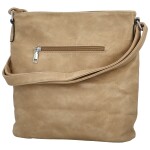 Trendy dámská koženková crossbody kabelka Skyler, béžová