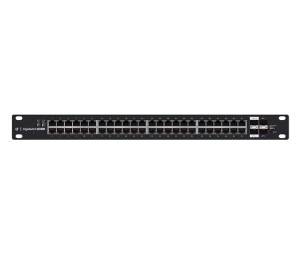 UBNT EdgeSwitch ES-48-500W [70Gbps, 500W, aktivní (802.3af/at) i pasivní (24V) PoE, 2xSFP, 2xSFP+, L2/L3] EDF_1015474