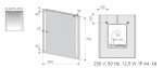 Zrcadlo s LED osvětlením Naturel Iluxit 60x70 cm ZIL6070LEDS ZIL6070LEDS