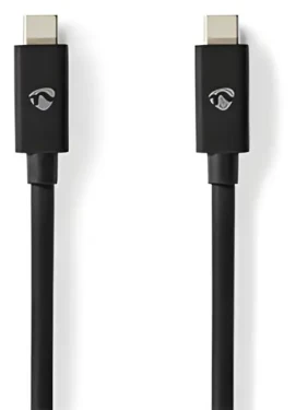 Nedis USB4 Gen 2x2 / Kabel USB-C - USB-C / 240 W / 8K 60 Hz / 20 Gbps / 2 m (CCGP66020BK20)