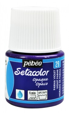 Barva na textil Pébéo Setacolor Opaque 45 ml - Fialová parma 29