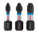 BOSCH 2608522470 / Sada šroubovacích bitů PRO Phillips Impact 25 mm/ PH1 PH2 PH3 / 3ks (2608522470)