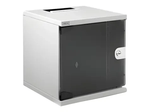 Digitus Nástěnný rozvaděč 10" 254mm 6U šedý / Rozvaděč / Skleněné dveře / Nosnost 30 kg / IP20 (DN-10-05U-1)