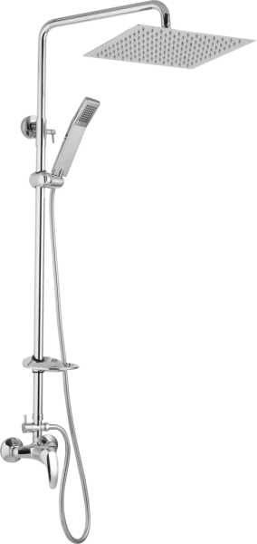 JB Sanitary Sprchová sestava s baterií FINERY s horním vývodem, 20x20cm, s příslušenstvím SF 56 011 05 1