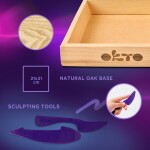 OKTO Modelování Malý svět v rámečku motiv "Zajíček na měsíci" 21x21 cm, OKTO, W051113