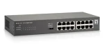 LevelOne GEU-1621 šedá / Switch / 16x Gigabit Ethernet / 19" Rack / neřízený (GEU-1621)