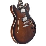 D'Angelico Premier DC Double Cutaway Stop-Bar Tailpie CE Brown Burst