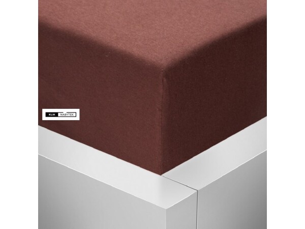 Stanex Jersey napínací prostěradlo čokoládové ROZMĚR: (š/d/v) 180 x 200 x 20 cm