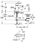 GROHE - QuickFix Start Umyvadlová baterie s výpustí, chrom 24209002