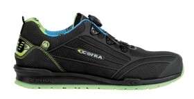 Bezpečnostní obuv Cofra BURST S3 SRC ESD velikost 38, Černá/Modrá/Zelená