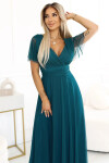 Dámské šaty 562-4 NASTIA - Numoco basic zelená Univerzální