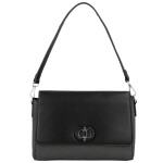 Elegantní dámská koženková kabelka na rameno Ciri, černá